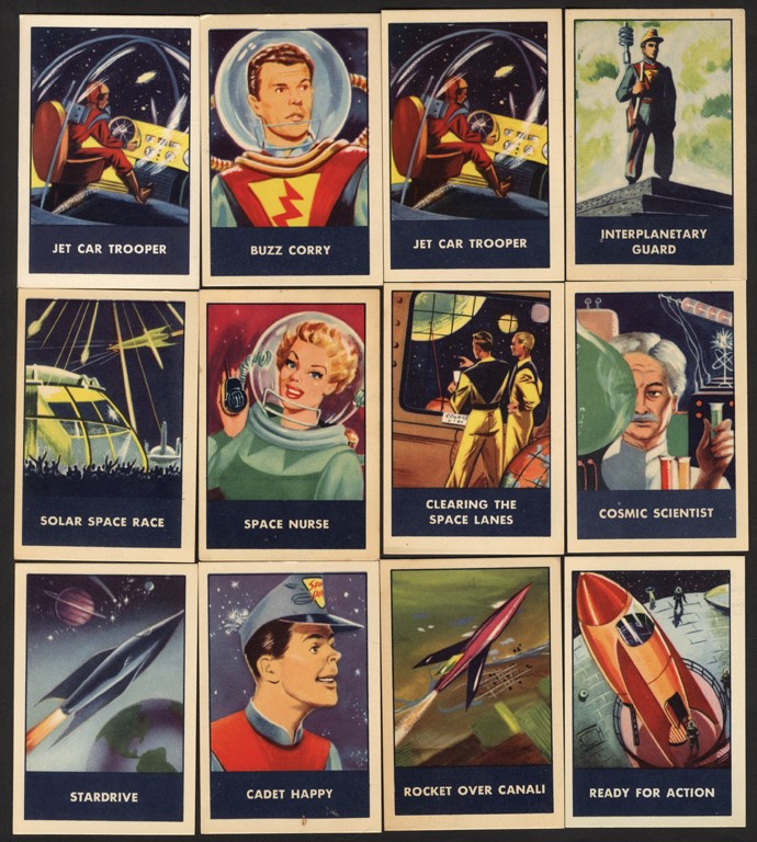 - 1953 Ralston Purina "Space Patrol" Lot (30) & Rice Chex "Space Patrol" Complete Set (24)