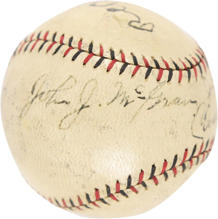 Baseball Autographs - John J. McGraw Signed Baseball (PSA)