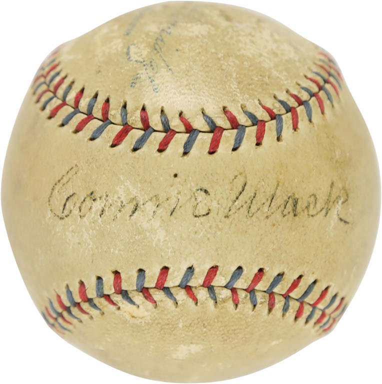 Baseball Autographs - 1932 Connie Mack Single-Signed Baseball (PSA)