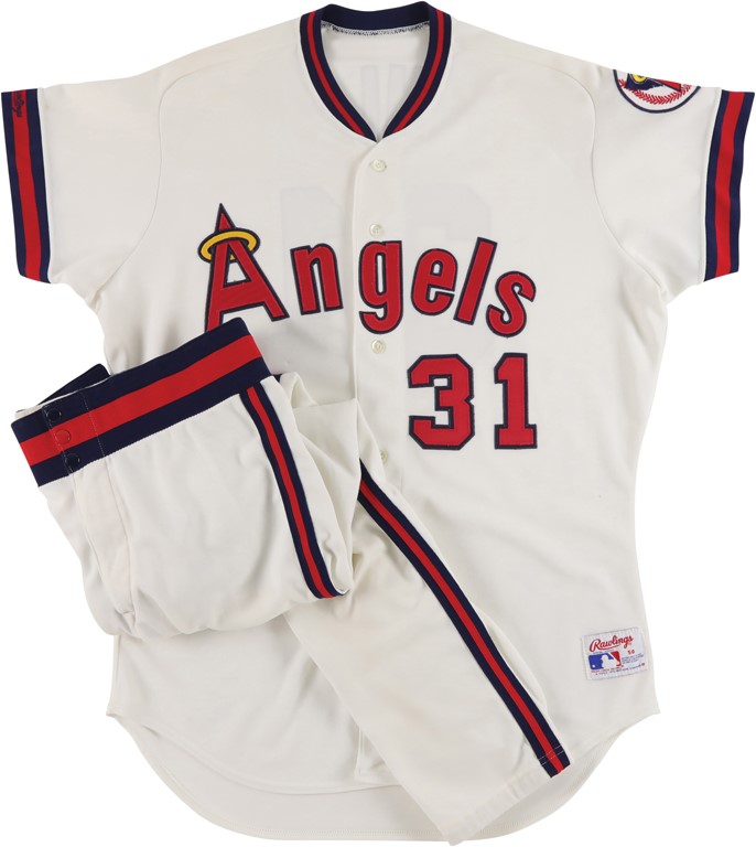 Baseball Equipment - 1991 Chuck Finley California Angels Photo-Matched Game Worn Uniform (Resolution Photomatching LOA)