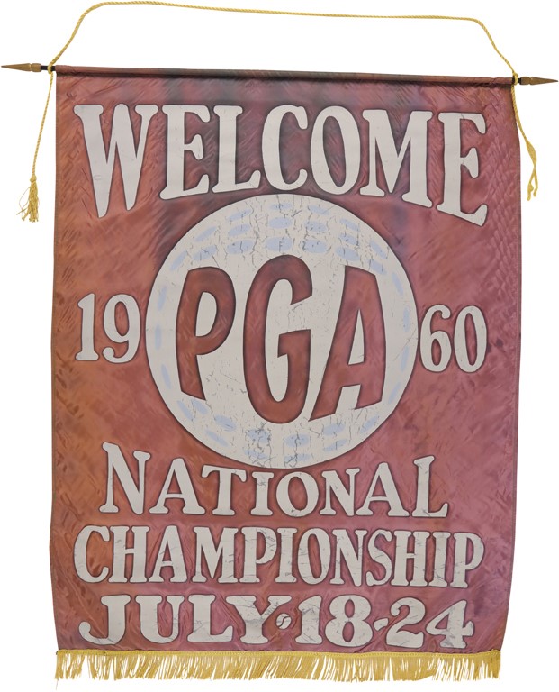 - Large 1960 PGA Championship Welcome Banner