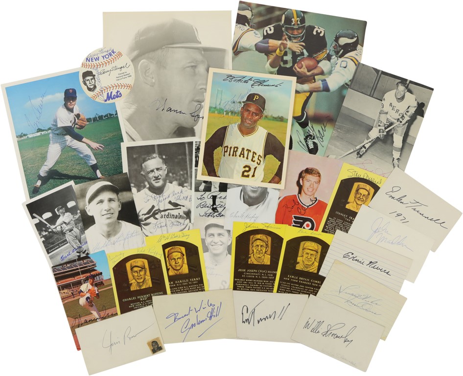 Baseball Autographs - Multi-Sport Autograph Collection with Roberto Clemente (100)