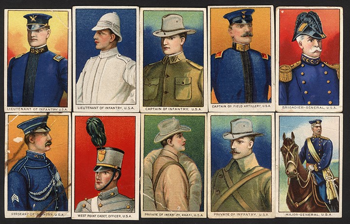 Non-Sports Cards - 1910 T79 "Military Series" Complete Set (100)
