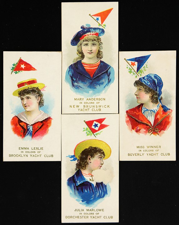 Non-Sports Cards - 1889 N91 "Yacht Colors of The World" Complete Set (50)