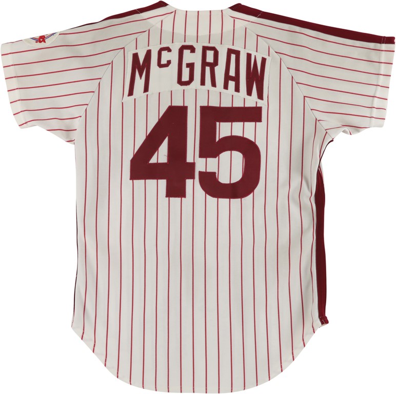 - 1984 Tug McGraw Philadelphia Phillies Game Worn Jersey - Final Season