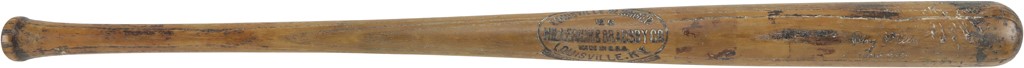 - 1920s Bing Miller Philadelphia Athletics Side-Written Game Used Bat