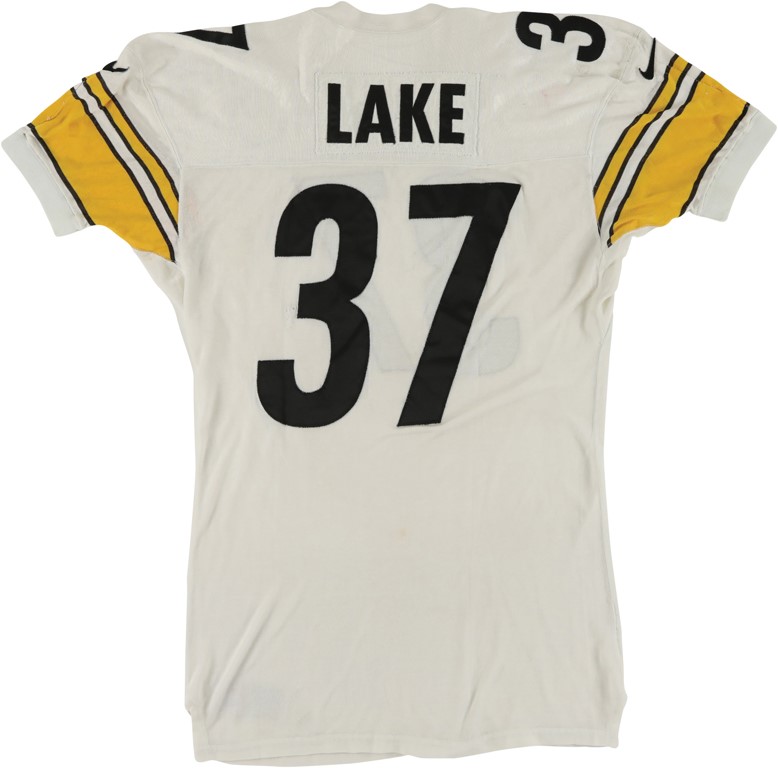 1995 Carnell Lake Pittsburgh Steelers Game Worn Jersey