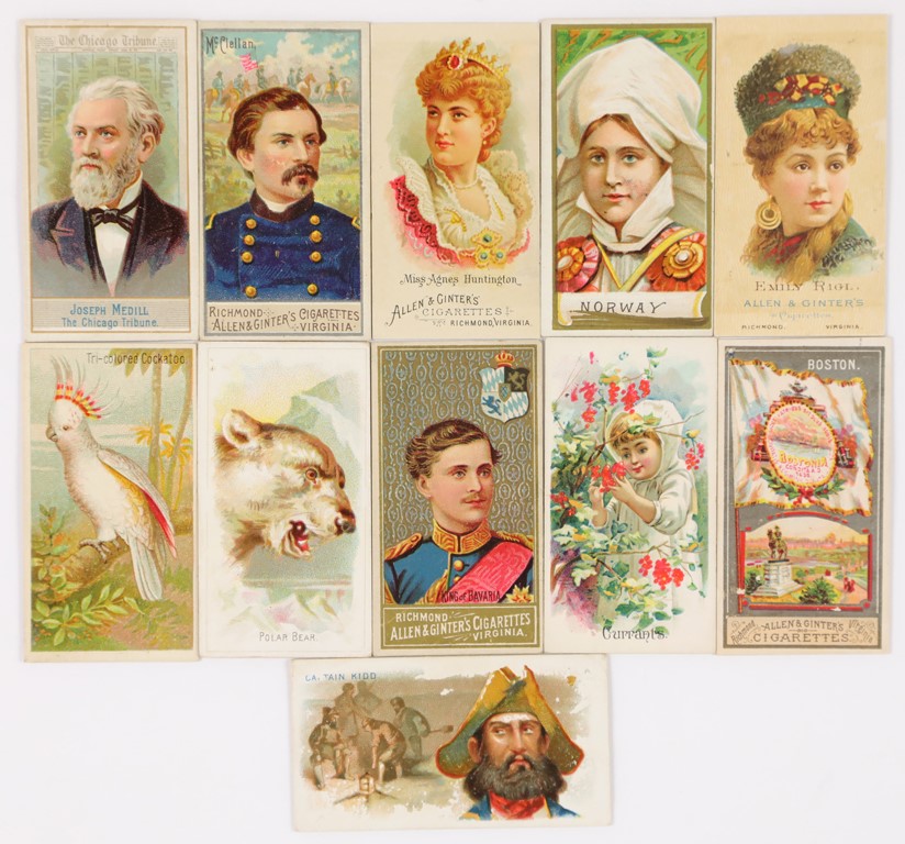 Non-Sports Cards - 1880s Allen & Ginter Collection of Singles