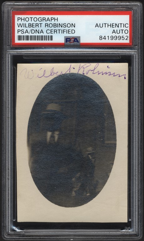Baseball Autographs - Wilbert Robinson Signed Photograph (PSA)