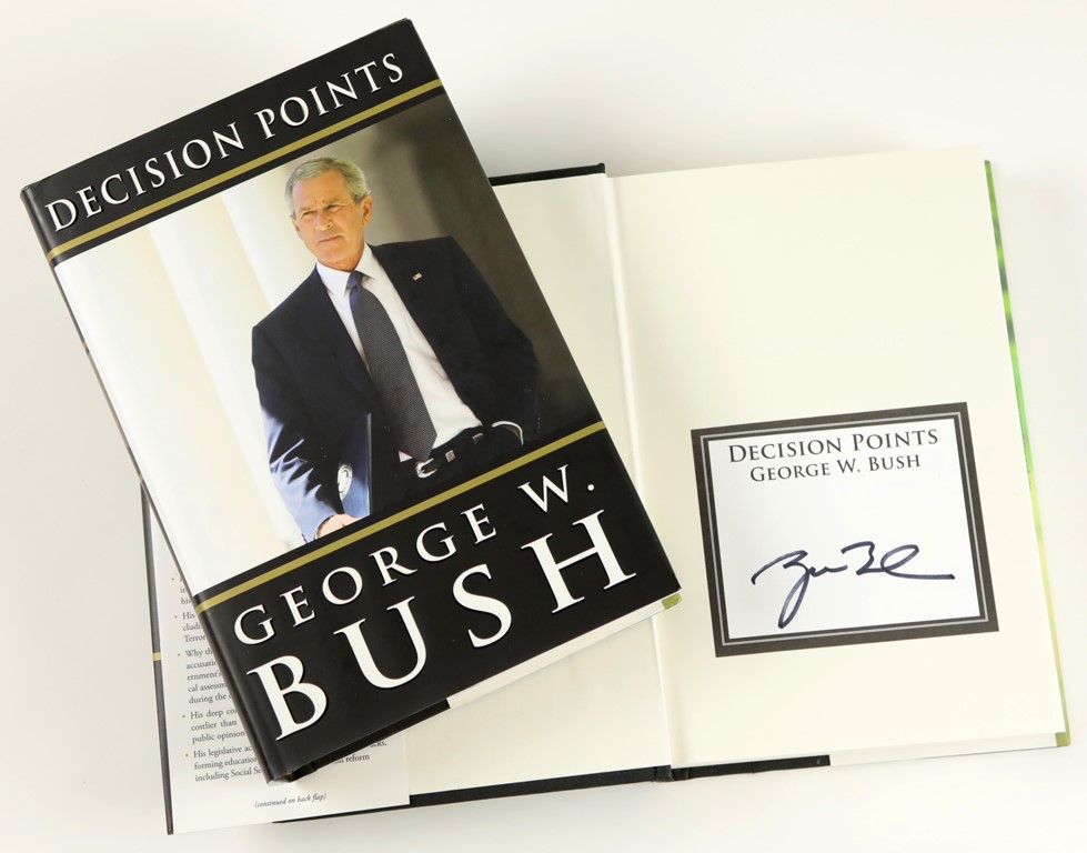 - Two George W. Bush "Decision Points" Books - One Signed