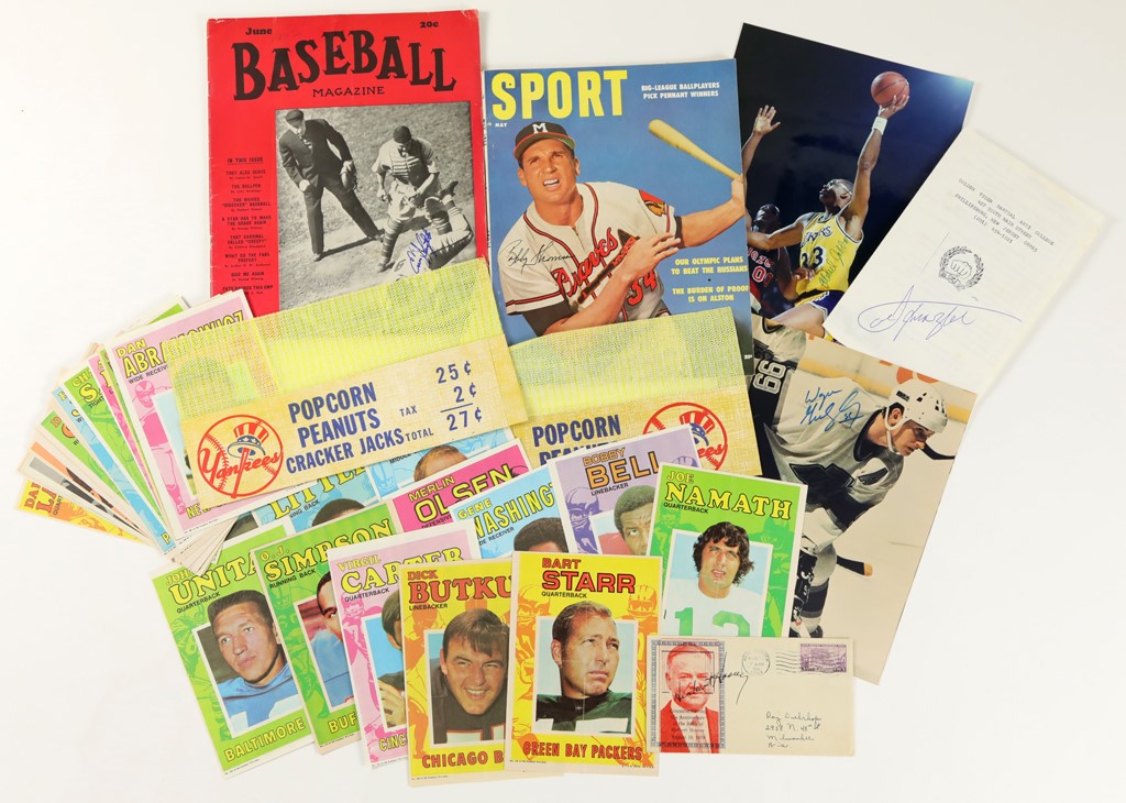 - Sports and Political Autograph & Memorabilia Collection (150+)