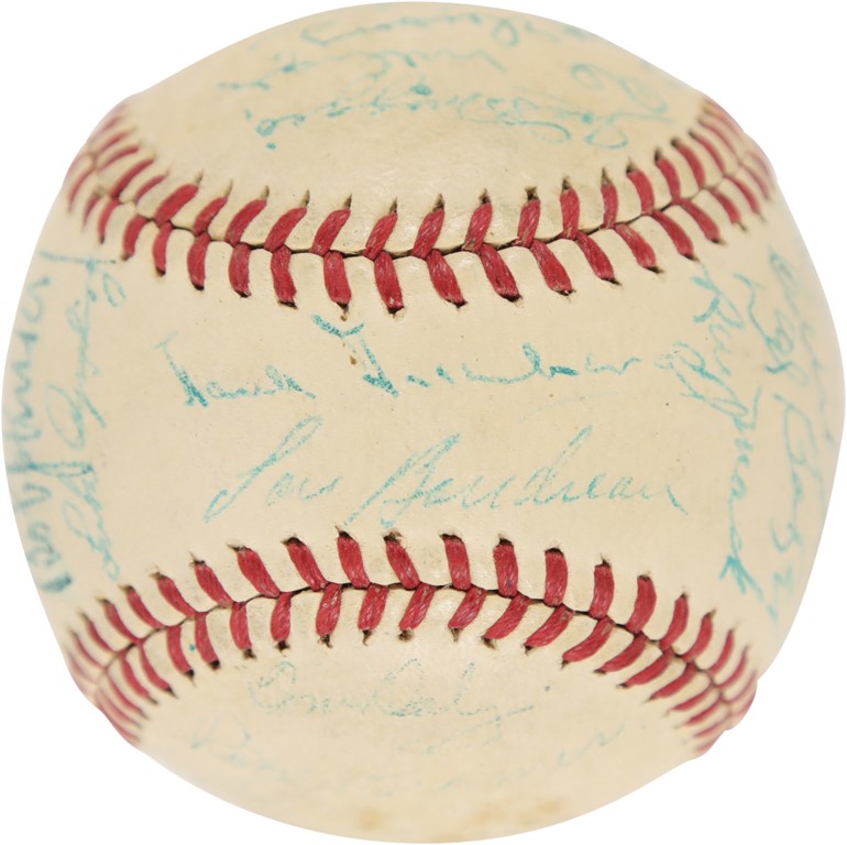 Baseball Autographs - 1940 American League All-Star Team Signed Baseball (Dickey Estate)