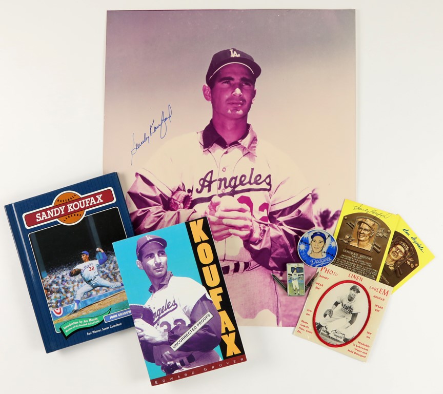 Baseball Autographs - Sandy Koufax Collection Including Signed 16x20 Photo (7)
