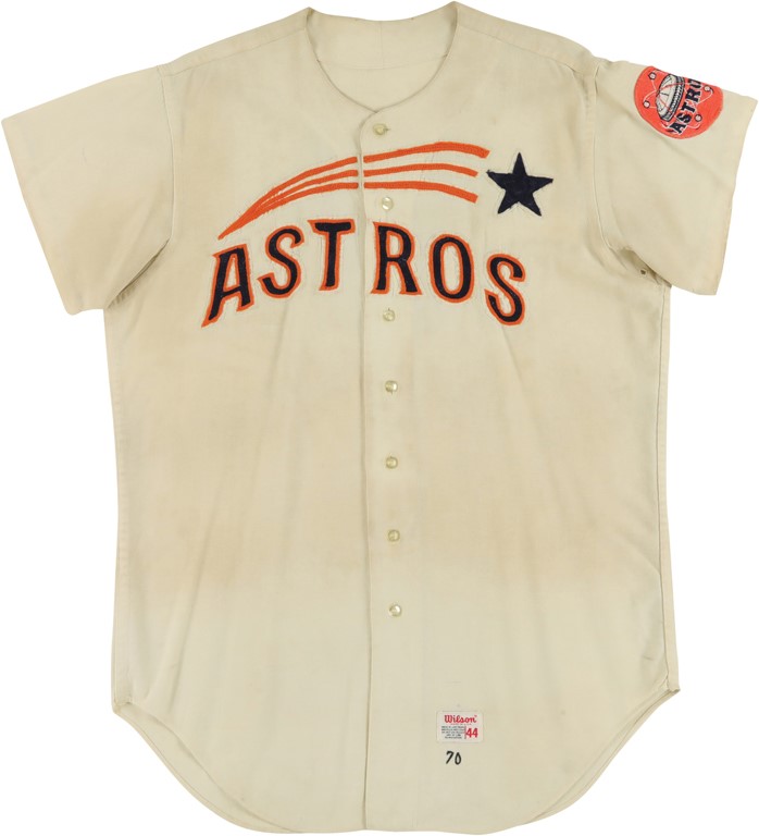 Baseball Equipment - 1970 Denis Menke Houston Astros Game Worn Jersey