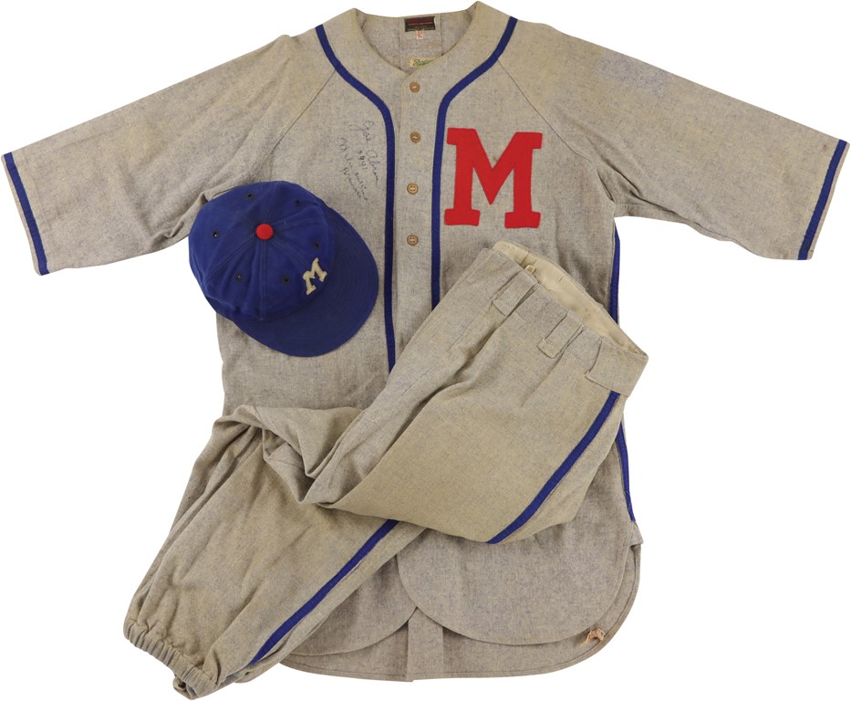 Baseball Equipment - 1941 Joe Abreu Milwaukee Brewers American Association Game Worn Uniform