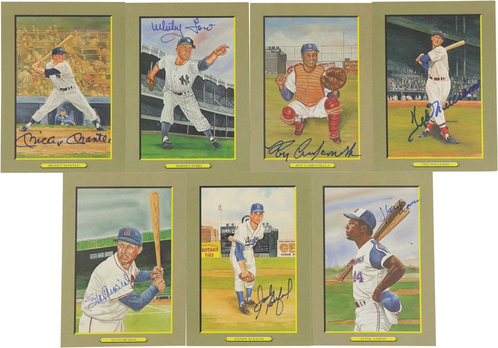 Baseball Autographs - Perez Steele Greatest Moments Series 1-8 Complete Sets with (43) Signed