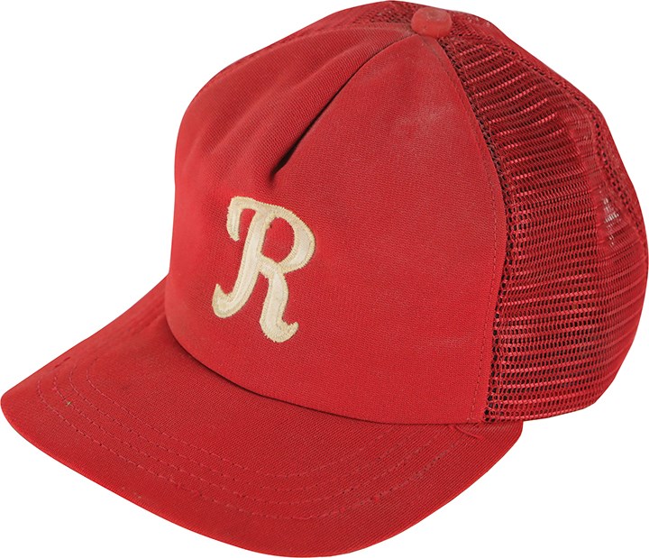 Baseball Equipment - 1981 Cal Ripken Jr. Rochester Red Wings Signed Game Worn Cap