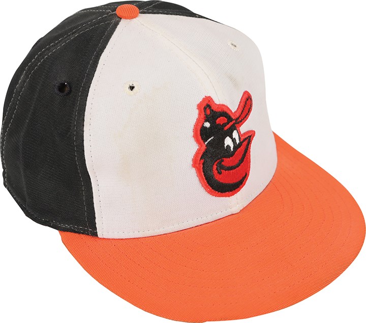 Baseball Equipment - 1980s Cal Ripken Jr. Baltimore Orioles Signed Game Worn Cap