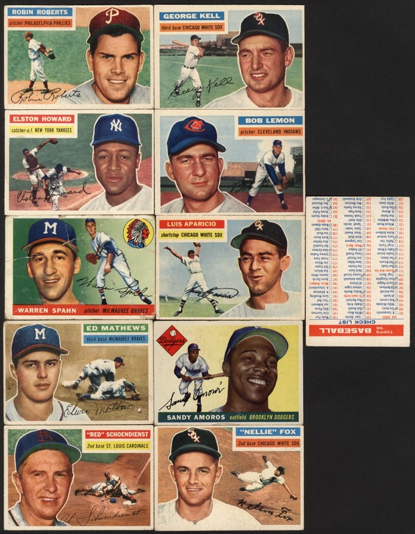 - 1955-1956 Topps & Bowman Baseball Card Collection (131)