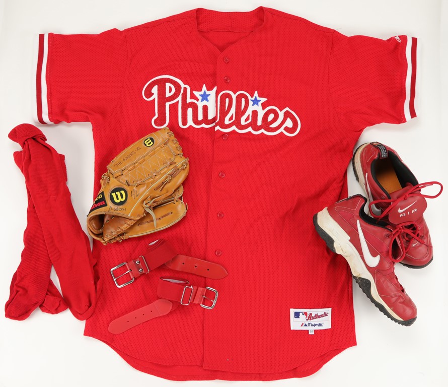 Dallas Green Philadelphia Phillies Spring Training Jersey, Glove, Bag and More