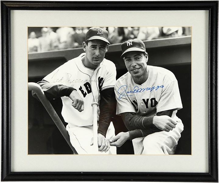 Baseball Autographs - Joe DiMaggio and Ted Williams Signed Photo