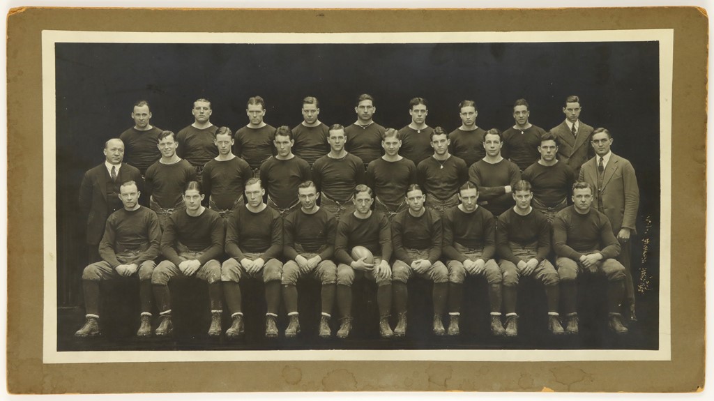 - 1925 Notre Dame Fighting Irish Team Photograph with Knute Rockne