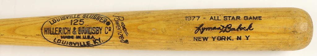 Baseball Equipment - 1977 Lyman Bostock "All-Star" Game Used Bat