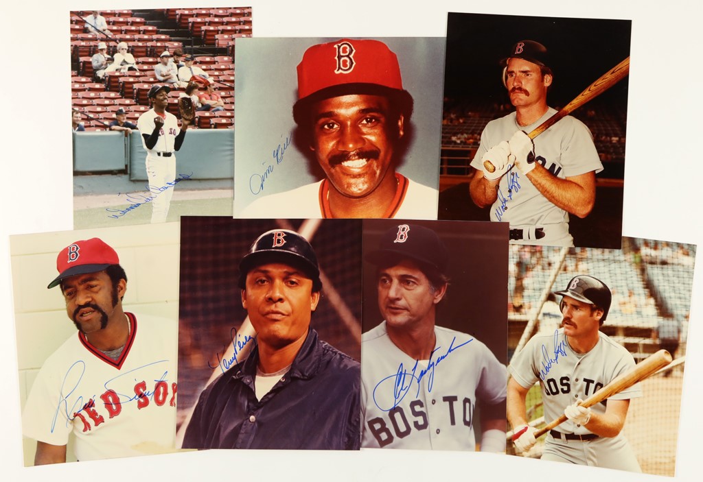 Baseball Autographs - Boston Red Sox Autographed 8x10‚s from Private Signings (65)