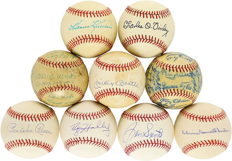 - Hall of Famers and Stars Signed Baseball Collection (37)