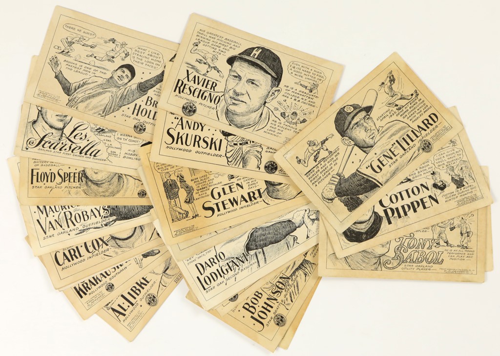 - 1947 Signal Gasoline Pacific Coast League Baseball Collection (27 Different)