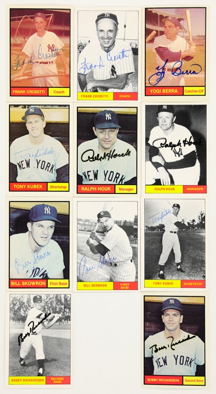 Baseball Autographs - (2) 1961 New York Yankees Renata Galasso Card Sets with 51 Signed