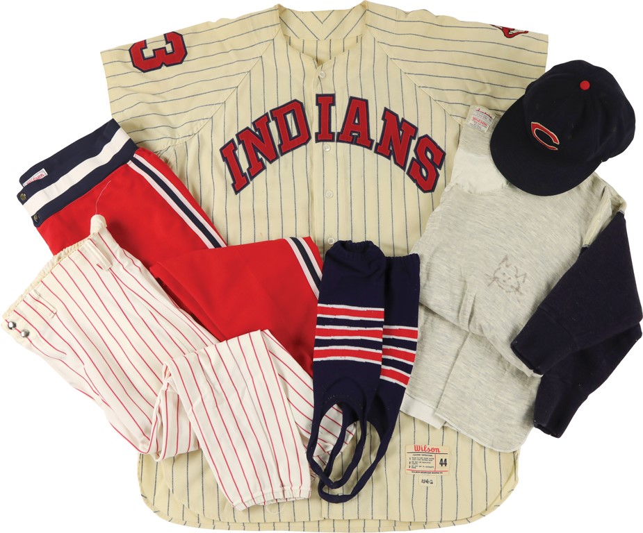 Baseball Equipment - 1962 Jim "Mudcat" Grant Cleveland Indians Game Worn Uniform
