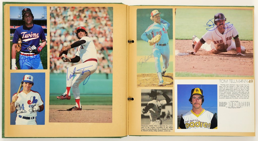 Baseball Autographs - Best of the 1980‚s Scrapbook with Autographs (390+)