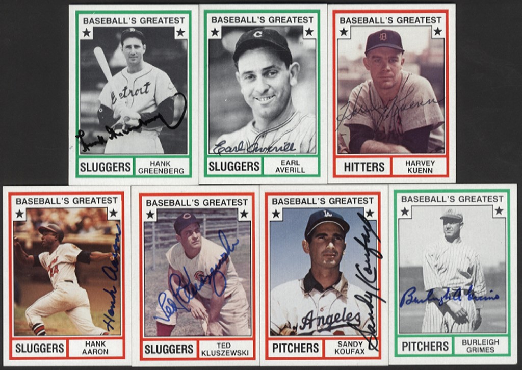Baseball Autographs - 1982 TCMA Baseball‚s Greatest Sluggers and Pitchers Signed Cards (51)