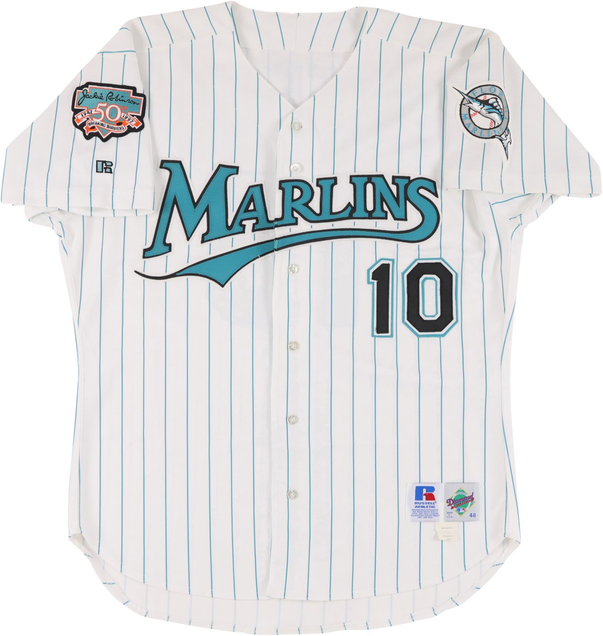 Baseball Equipment - 1997 Gary Sheffield Florida Marlins Game Worn Jersey