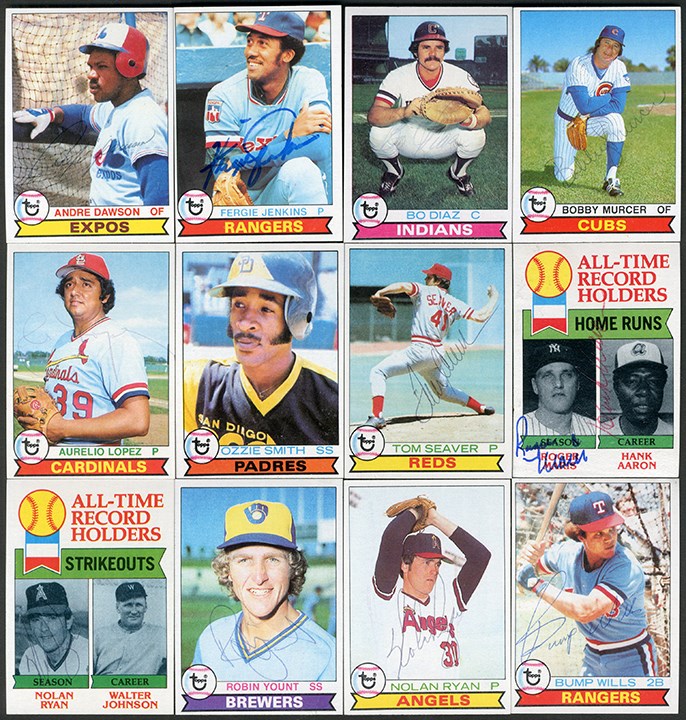 - 1979 Topps Baseball High Grade Complete Set (726) with 411 Signed Cards (Topps Signed Set Archive)