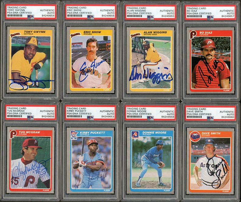 - 1985 Fleer & Update Baseball Complete Sets with (523) Signed
