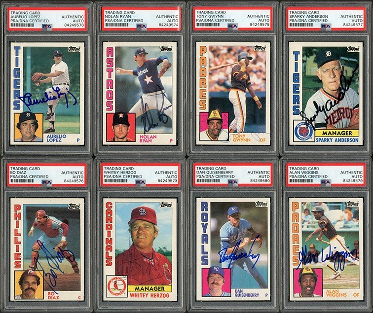 - 1984 Topps Baseball Complete Set with (509) Signed