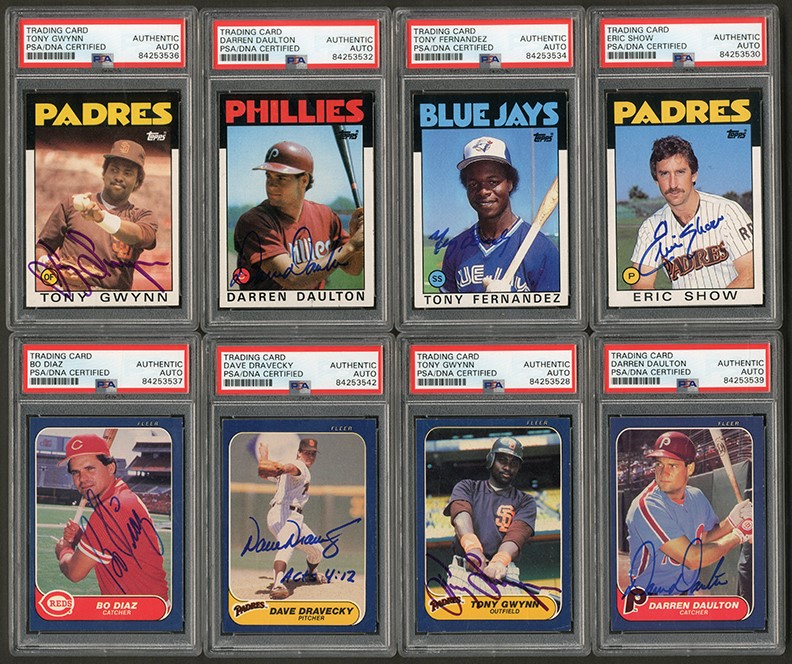 - 1986 Topps & Traded, Fleer & Update Complete Sets with (969) Signed