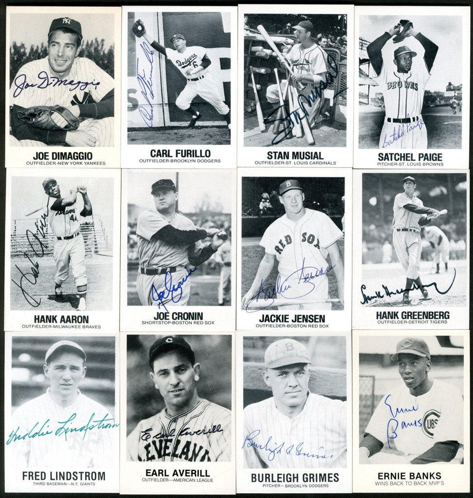 - 1977-84 TCMA/Renata Galasso Baseball Greats Set (269) with 91 Signed