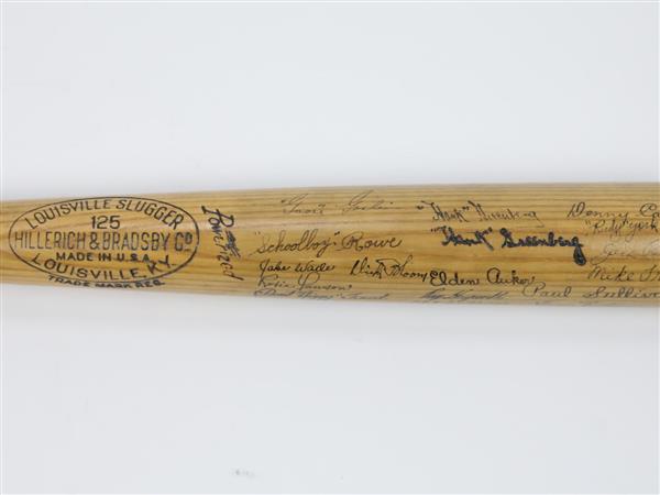 Bat Used by Hank Greenberg Sold at Auction for Over $25,000