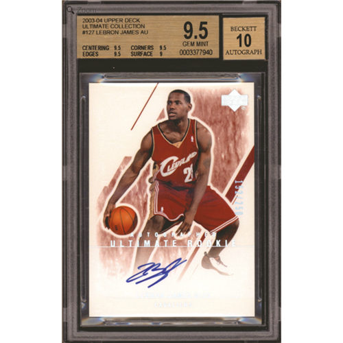 2003 Ultimate Collection #127 LeBron James Autographed 