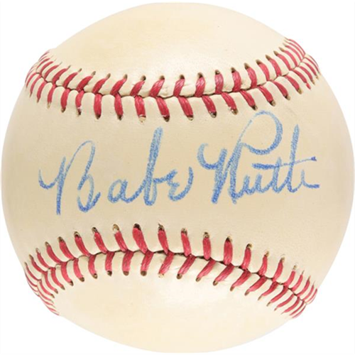 Extraordinary Babe Ruth Single-Signed Baseball