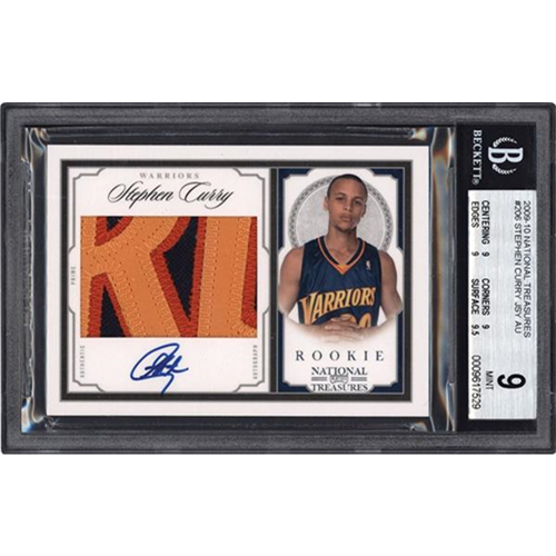 2009 National Treasures Stephen Curry Rookie Patch 