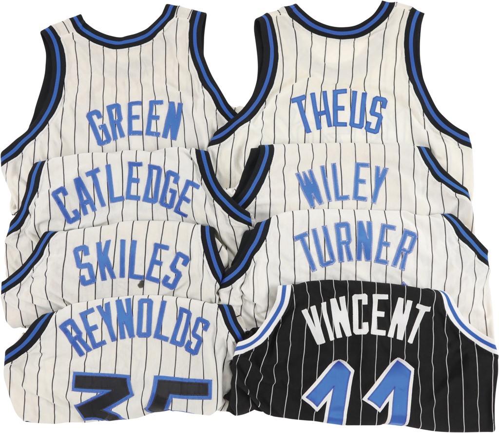 - 1989-90 Orlando Magic Game Worn Jerseys (8)