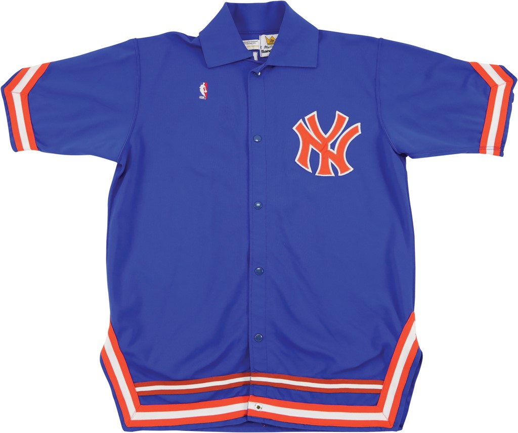 - 1989-90 Patrick Ewing New York Knicks Game Worn Warmup Jacket (Photo-Matched)