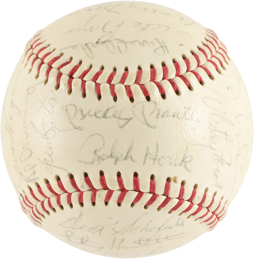 - 1966 New York Yankees Team Signed Baseball (PSA)