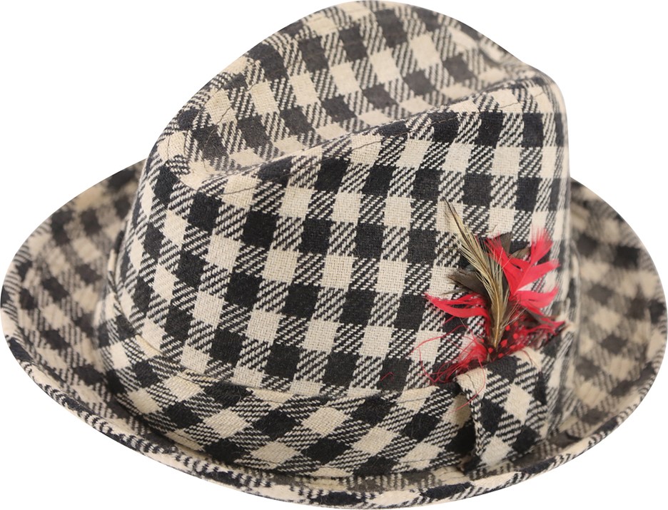 Football - Bear Bryant's Personally Owned and Worn Houndstooth Hat