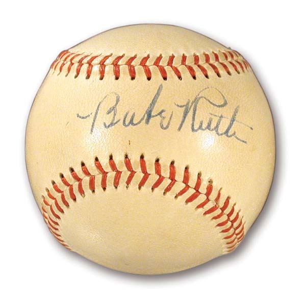 Babe Ruth Single Signed Baseball