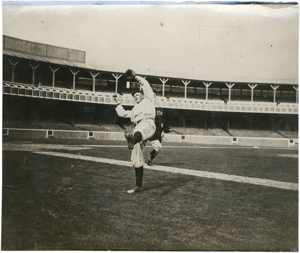- Christy Mathewson in Mid-Wind Up Photograph (PSA)